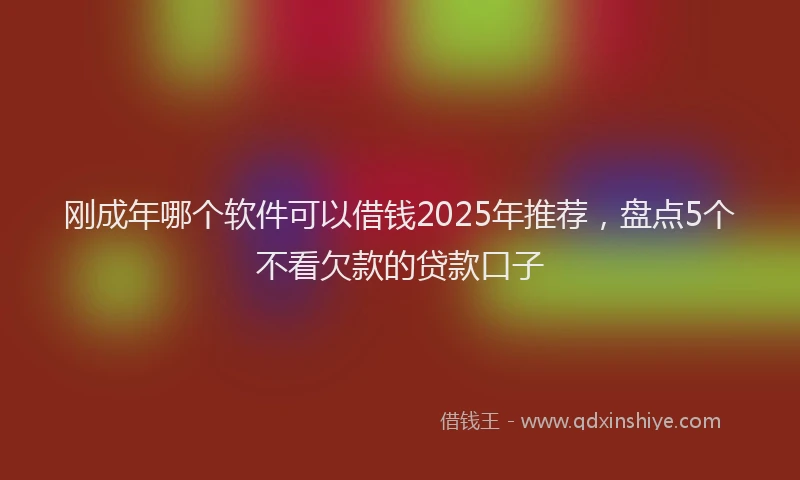 刚成年哪个软件可以借钱2025年推荐，盘点5个不看欠款的贷款口子