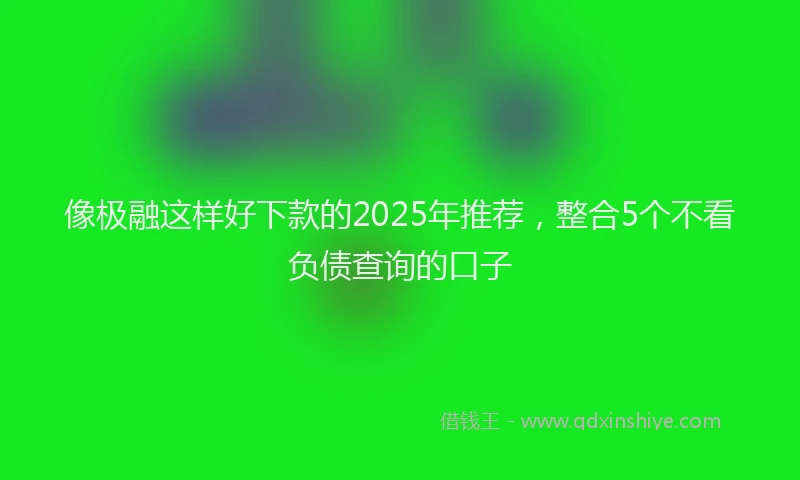像极融这样好下款的2025年推荐，整合5个不看负债查询的口子