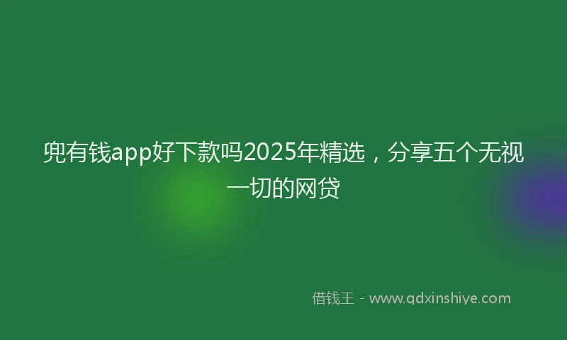 兜有钱app好下款吗2025年精选，分享五个无视一切的网贷