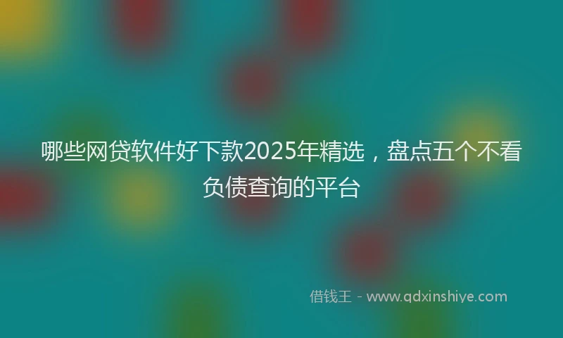 哪些网贷软件好下款2025年精选，盘点五个不看负债查询的平台