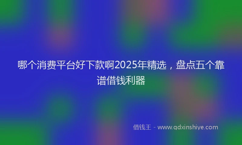 哪个消费平台好下款啊2025年精选，盘点五个靠谱借钱利器