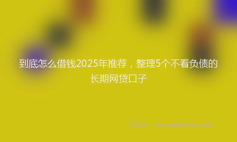 到底怎么借钱2025年推荐，整理5个不看负债的长期网贷口子