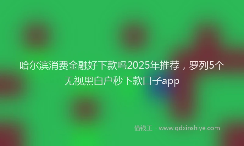 哈尔滨消费金融好下款吗2025年推荐，罗列5个无视黑白户秒下款口子app