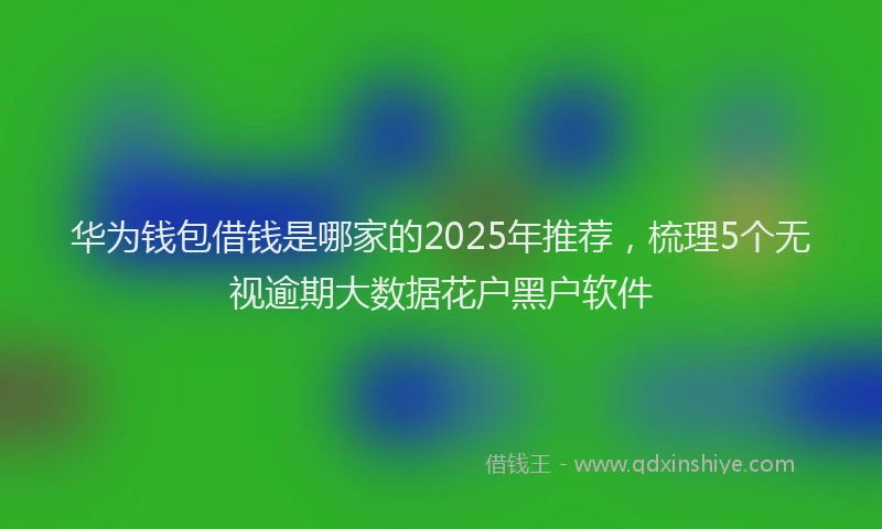 华为钱包借钱是哪家的2025年推荐，梳理5个无视逾期大数据花户黑户软件
