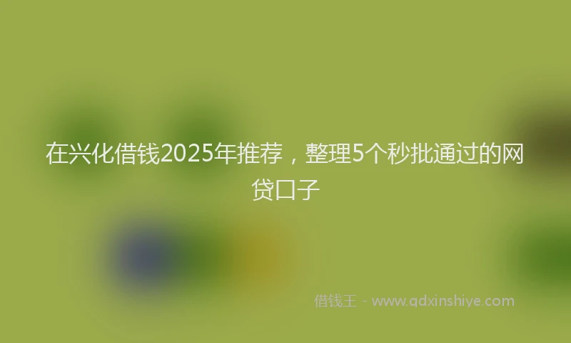 在兴化借钱2025年推荐，整理5个秒批通过的网贷口子