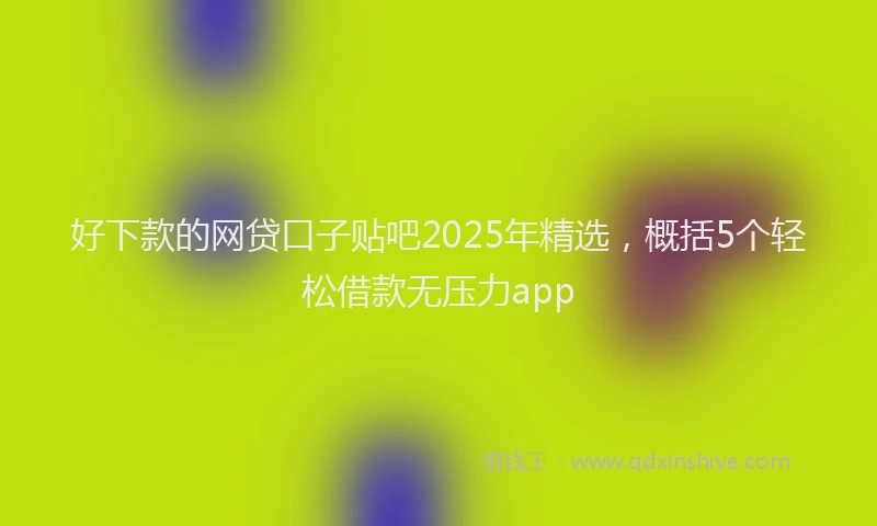 好下款的网贷口子贴吧2025年精选，概括5个轻松借款无压力app
