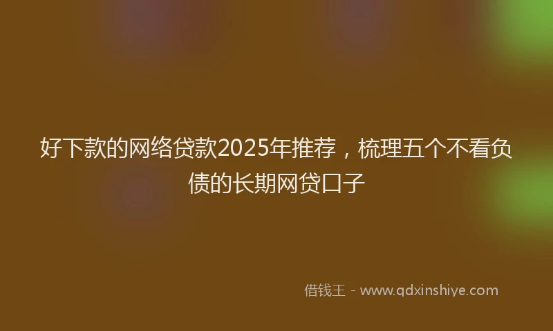 好下款的网络贷款2025年推荐，梳理五个不看负债的长期网贷口子