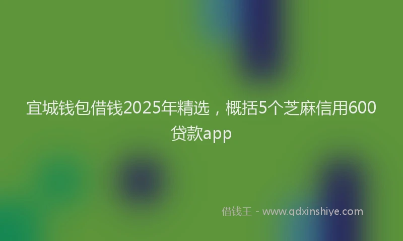 宜城钱包借钱2025年精选，概括5个芝麻信用600贷款app