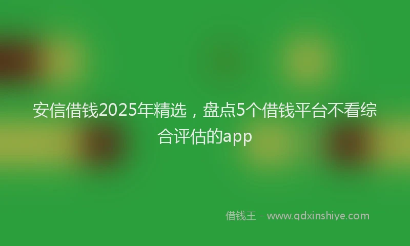 安信借钱2025年精选，盘点5个借钱平台不看综合评估的app