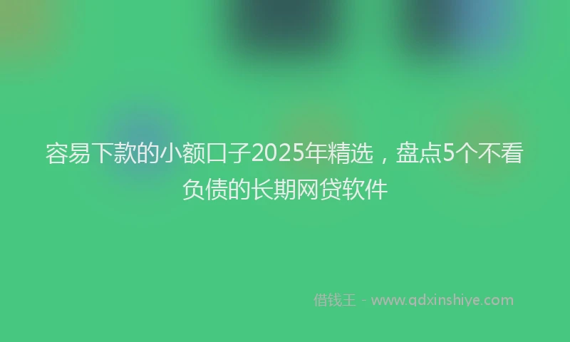 容易下款的小额口子2025年精选，盘点5个不看负债的长期网贷软件