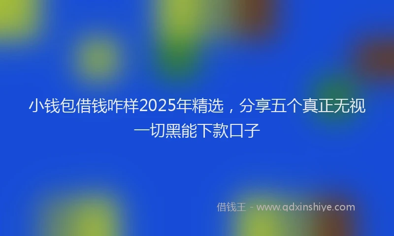 小钱包借钱咋样2025年精选，分享五个真正无视一切黑能下款口子