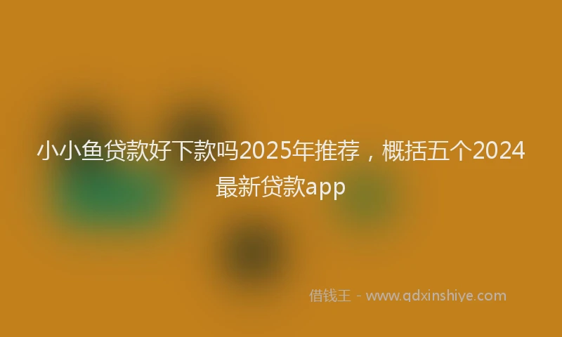 小小鱼贷款好下款吗2025年推荐，概括五个2024最新贷款app