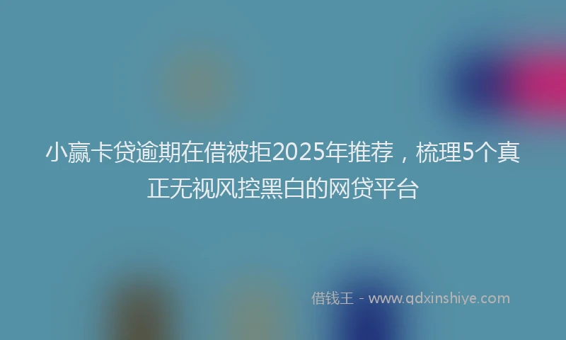 小赢卡贷逾期在借被拒2025年推荐，梳理5个真正无视风控黑白的网贷平台