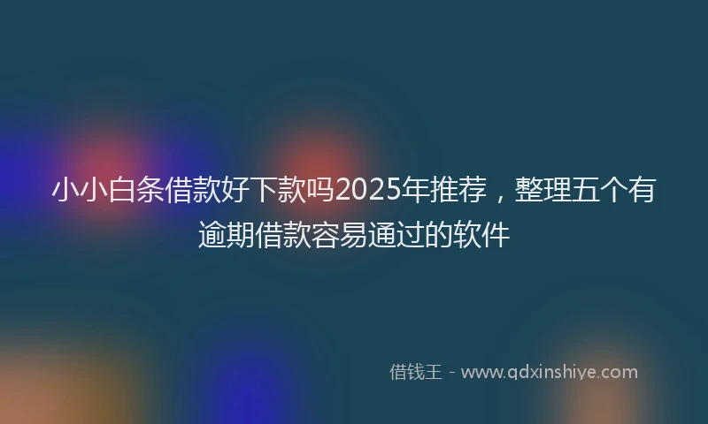 小小白条借款好下款吗2025年推荐，整理五个有逾期借款容易通过的软件