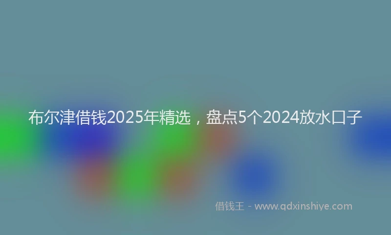 布尔津借钱2025年精选，盘点5个2024放水口子