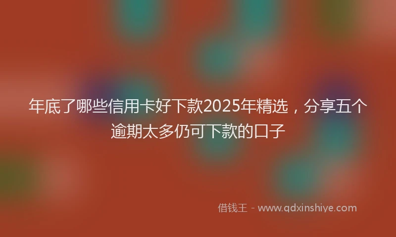 年底了哪些信用卡好下款2025年精选，分享五个逾期太多仍可下款的口子