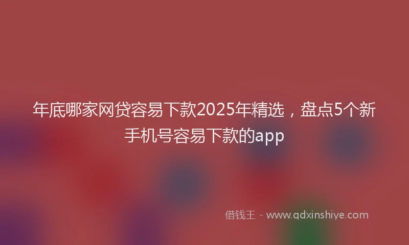 年底哪家网贷容易下款2025年精选，盘点5个新手机号容易下款的app