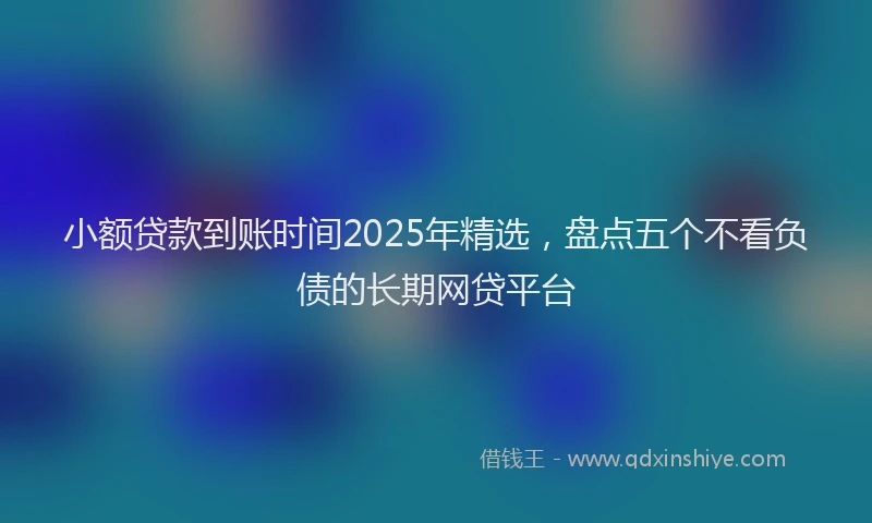 小额贷款到账时间2025年精选，盘点五个不看负债的长期网贷平台