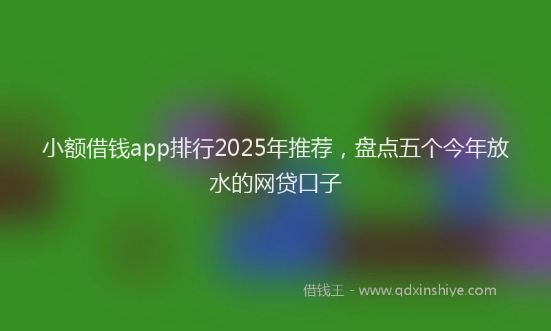 小额借钱app排行2025年推荐，盘点五个今年放水的网贷口子