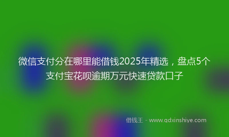 微信支付分在哪里能借钱2025年精选，盘点5个支付宝花呗逾期万元快速贷款口子