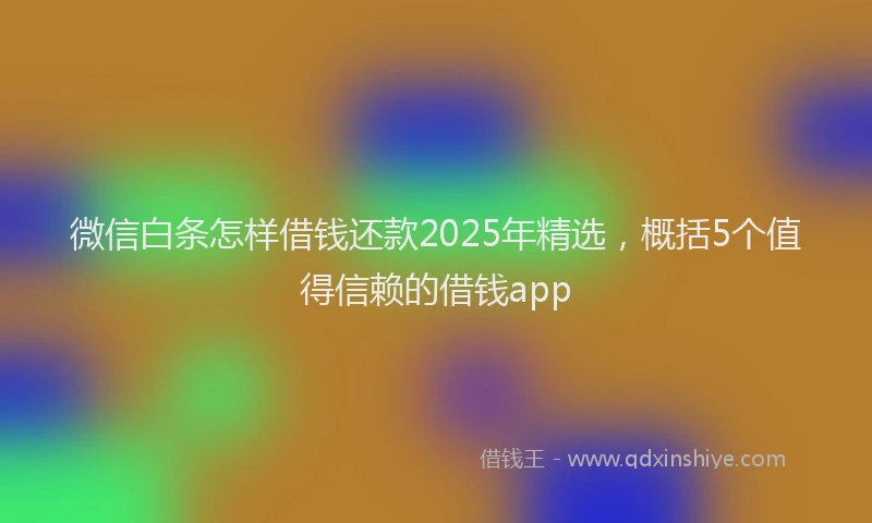微信白条怎样借钱还款2025年精选，概括5个值得信赖的借钱app