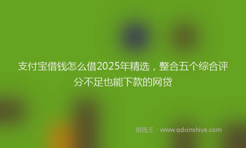支付宝借钱怎么借2025年精选，整合五个综合评分不足也能下款的网贷