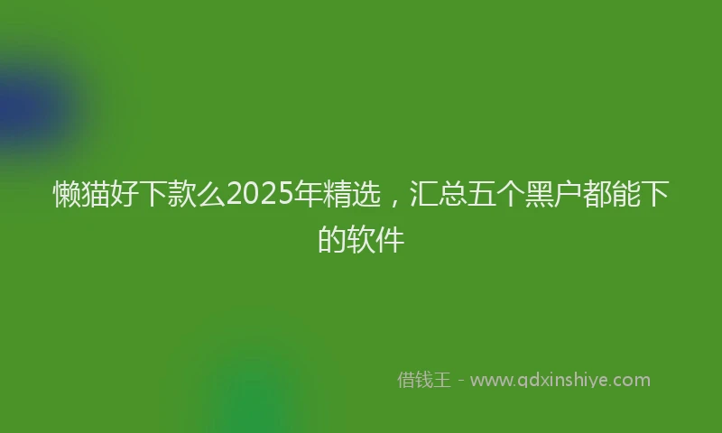 懒猫好下款么2025年精选，汇总五个黑户都能下的软件