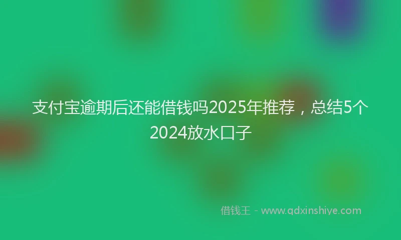 支付宝逾期后还能借钱吗2025年推荐，总结5个2024放水口子