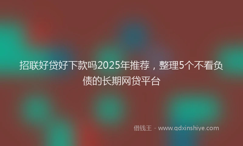 招联好贷好下款吗2025年推荐，整理5个不看负债的长期网贷平台