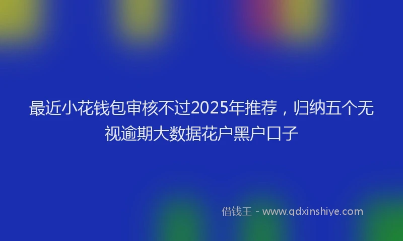 最近小花钱包审核不过2025年推荐，归纳五个无视逾期大数据花户黑户口子