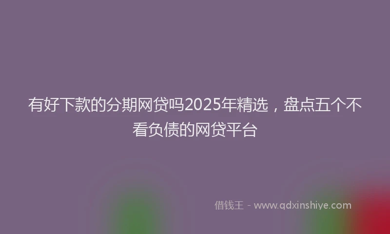 有好下款的分期网贷吗2025年精选，盘点五个不看负债的网贷平台