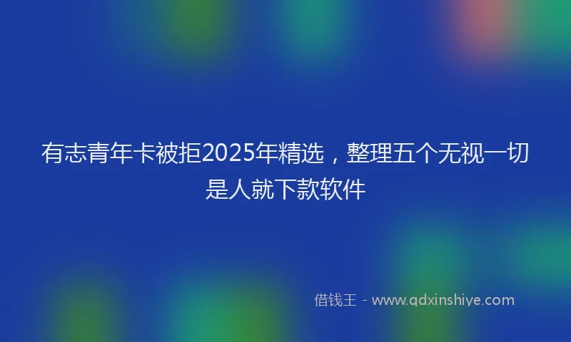 有志青年卡被拒2025年精选，整理五个无视一切是人就下款软件