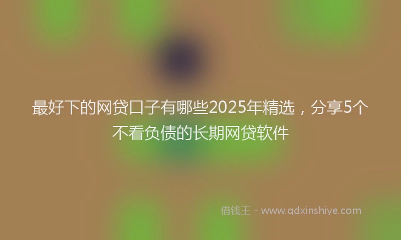 最好下的网贷口子有哪些2025年精选，分享5个不看负债的长期网贷软件