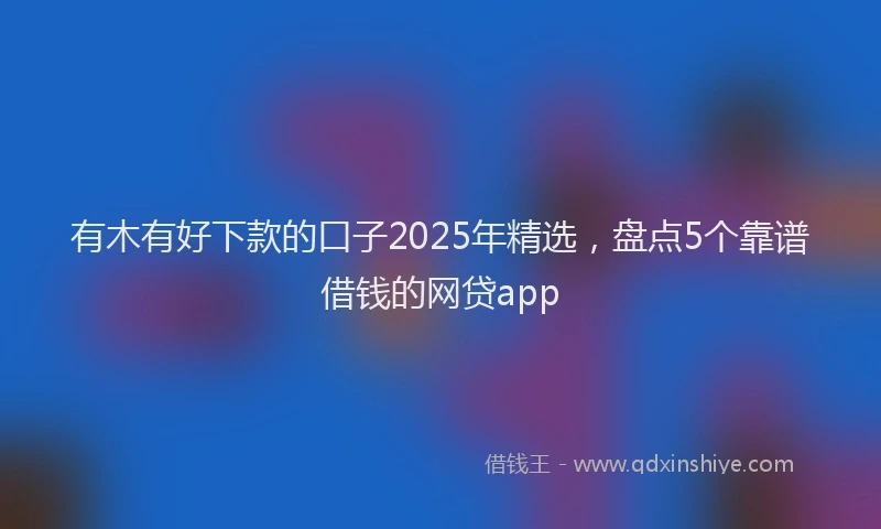 有木有好下款的口子2025年精选，盘点5个靠谱借钱的网贷app