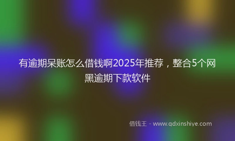 有逾期呆账怎么借钱啊2025年推荐，整合5个网黑逾期下款软件