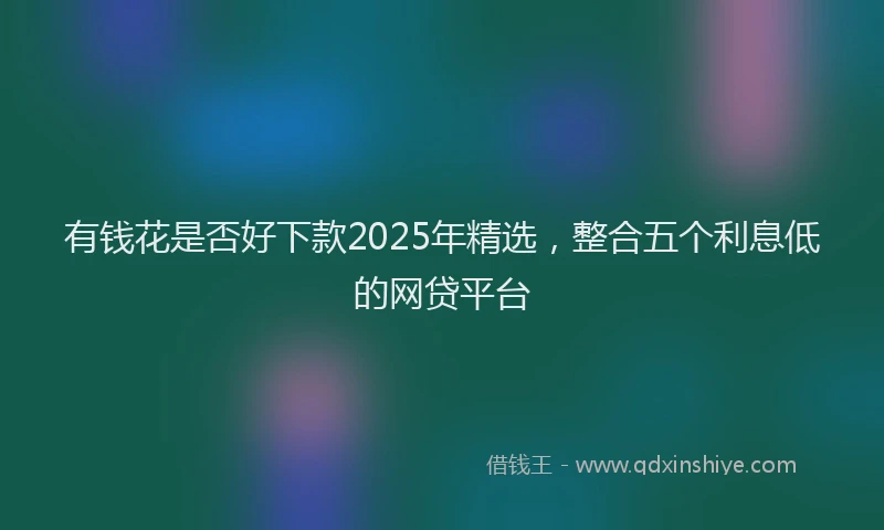 有钱花是否好下款2025年精选，整合五个利息低的网贷平台
