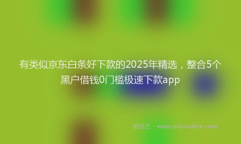 有类似京东白条好下款的2025年精选，整合5个黑户借钱0门槛极速下款app
