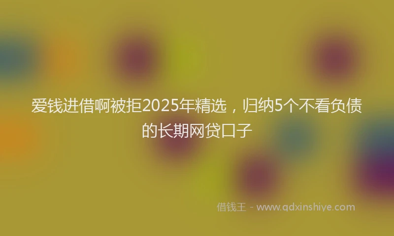 爱钱进借啊被拒2025年精选，归纳5个不看负债的长期网贷口子