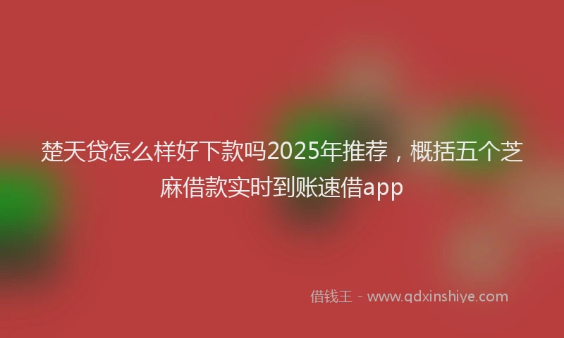楚天贷怎么样好下款吗2025年推荐，概括五个芝麻借款实时到账速借app