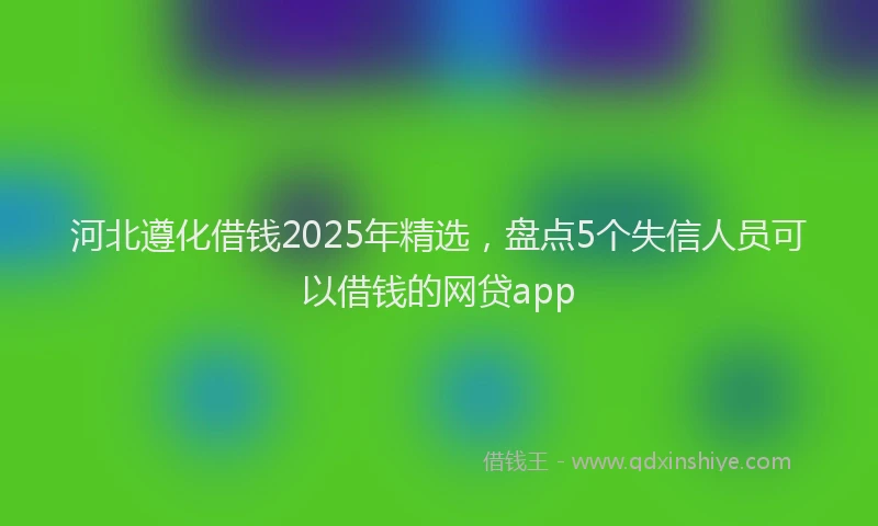 河北遵化借钱2025年精选，盘点5个失信人员可以借钱的网贷app
