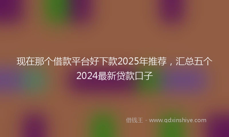 现在那个借款平台好下款2025年推荐，汇总五个2024最新贷款口子