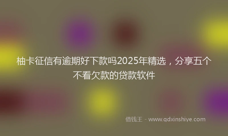 柚卡征信有逾期好下款吗2025年精选，分享五个不看欠款的贷款软件