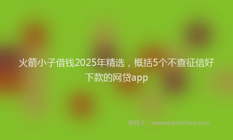 火箭小子借钱2025年精选，概括5个不查征信好下款的网贷app