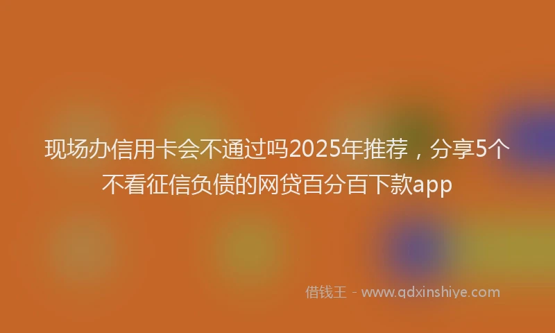 现场办信用卡会不通过吗2025年推荐，分享5个不看征信负债的网贷百分百下款app