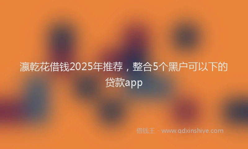 瀛乾花借钱2025年推荐，整合5个黑户可以下的贷款app