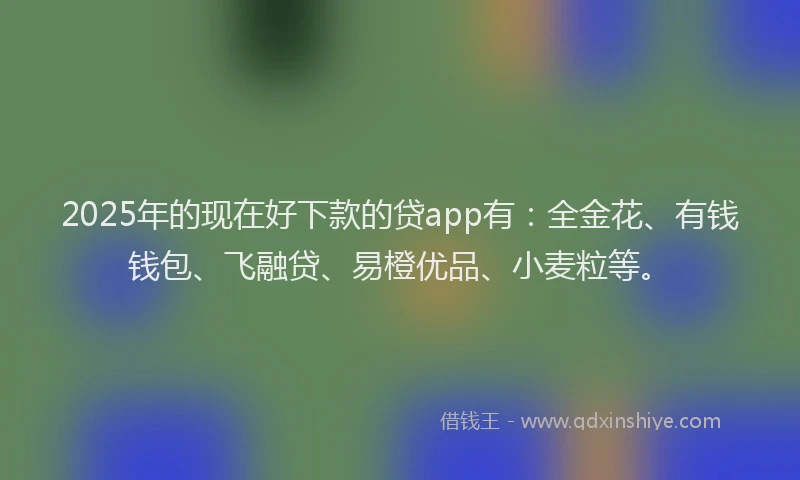 2025年的现在好下款的贷app有：全金花、有钱钱包、飞融贷、易橙优品、小麦粒等。