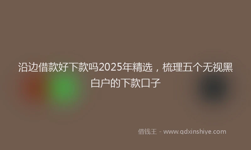 沿边借款好下款吗2025年精选，梳理五个无视黑白户的下款口子