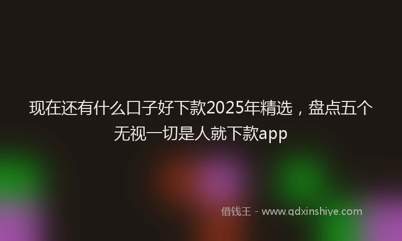 现在还有什么口子好下款2025年精选，盘点五个无视一切是人就下款app