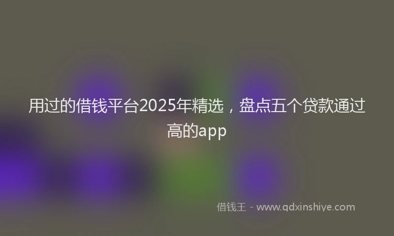 用过的借钱平台2025年精选，盘点五个贷款通过高的app