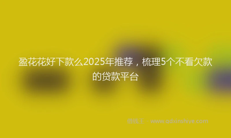 盈花花好下款么2025年推荐，梳理5个不看欠款的贷款平台